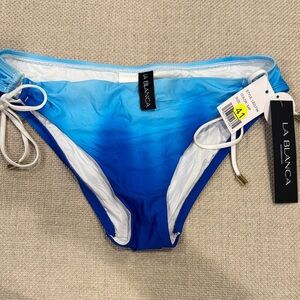 La Blanca Blue Ombre Women's Swim Bottom size 6